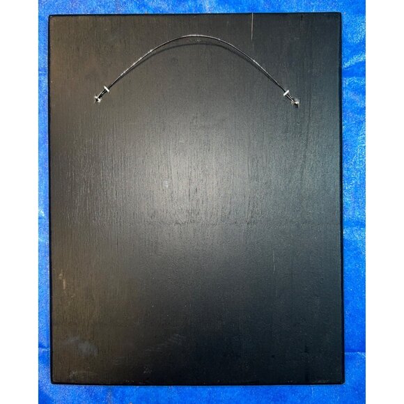 Dog Rules Decorative Wall Sign 12" X 10" Black & White Wooden Plaque Humor Home - Picture 3 of 3